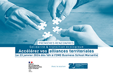 A vos agenda ! 23 janvier 2024 : Premières rencontres des alliances territoriales sur la solidarité et la transition écologique dans les Bouches-du-Rhône